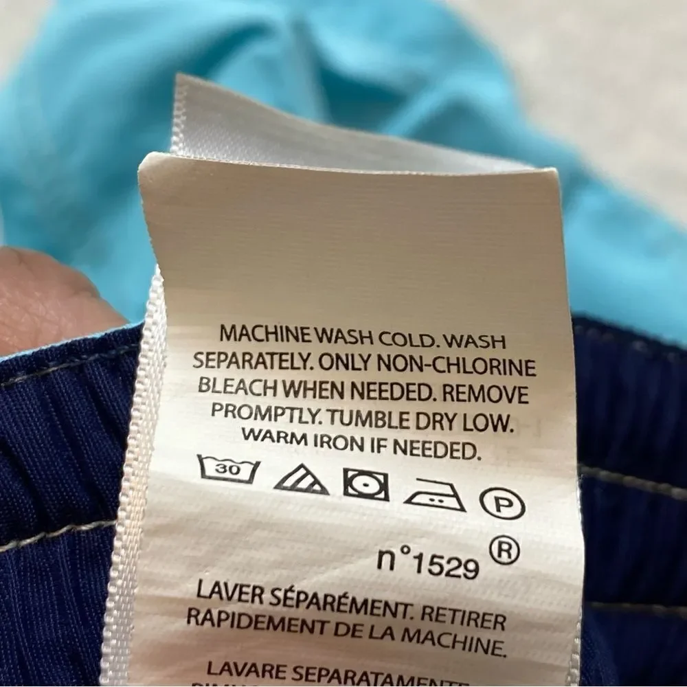 Polo Ralph Lauren Light Blue Nylon Swim Trunks Size XL